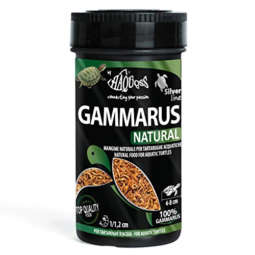 Haquoss Natürliches Gammarus Getrocknete Garnelen Schildkrötenfutter, 250 ml/27 g von Haquoss