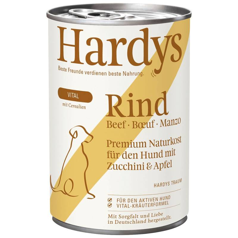 Hardys VITAL Rind mit Zucchini & Apfel 6x400g von Hardys