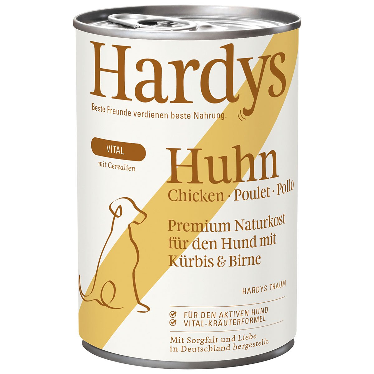 Hardys VITAL Huhn mit Kürbis & Birne 12x400g von Hardys