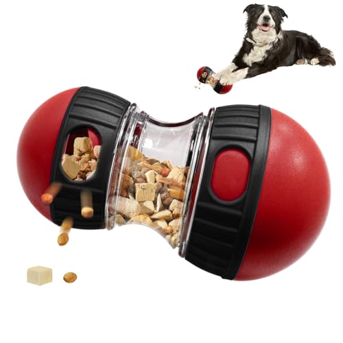 Futterball für Hunde,Haustier-langsamer Feeder, Innovatives Intelligenz und Schnüffelspielzeug Förderung von Agilität und Intelligenz Langlebig & Sicher, Hundetraining für alle Hunderassen(rot) von Harewu