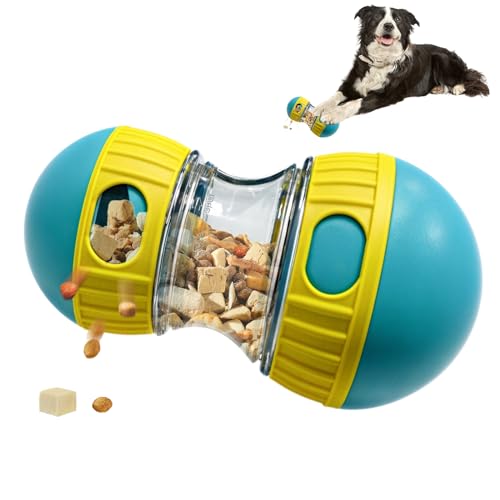 Futterball für Hunde,Haustier-langsamer Feeder, Innovatives Intelligenz und Schnüffelspielzeug Förderung von Agilität und Intelligenz Langlebig & Sicher, Hundetraining für alle Hunderassen (blau-grün) von Harewu