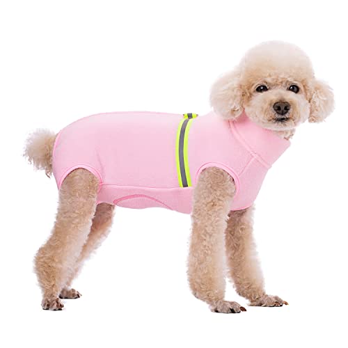 Harikaji Hunde-Fleeceweste, warme Winterjacke, Pullover mit D-Ring, Kaltwettermantel für kleine und mittelgroße Hunde und Katzen (Rosa, S) von Harikaji