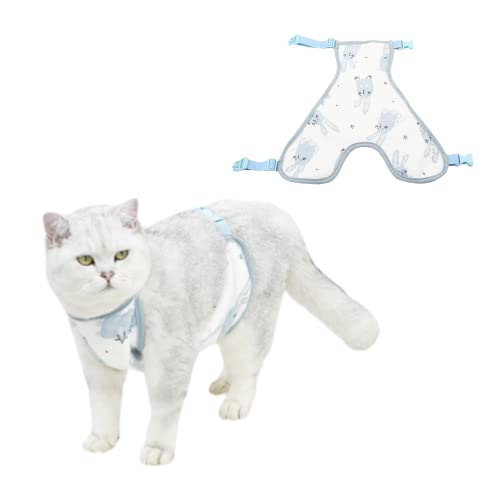 Harikaji Hundebauchschutz, Katzen-Genesungsanzug, Haustier-Bauchschutzkleidung, waschbar, Hundebauchband, Hundegenesungsanzug (männlich, blau, XS) von Harikaji