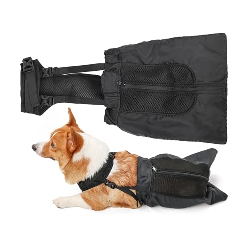 Harikaji Hundetasche, Hunderollstuhl-Alternative, schützt Beine und Gliedmaßen für behinderte gelähmte Hinterbeine, Hunde, Katzen, XL von Harikaji