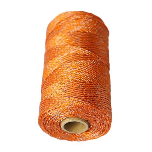 Harilla 2 mm x 200 m Elektrozaun-Stromkabel, orange Farbe, Elektrozaunzubehör von Harilla