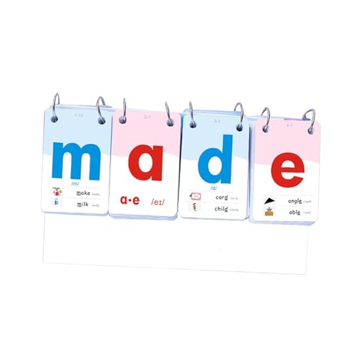 Harilla Baby Phonics Alphabet-Karteikarten, Lehrhilfen, Wort-Rechtschreibspiele für die Vorschulerziehung für Jungen und Mädchen, Geburtstagsgeschenk, 42cmx23cm von Harilla