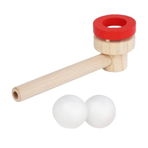 Harilla Bälle-Blasspielzeug, schwimmendes Blasrohr-Ballspiel, Herausforderungsspiel, Montessori-Balance-Blasspielzeug für die Gleichgewichtsphysik von Harilla