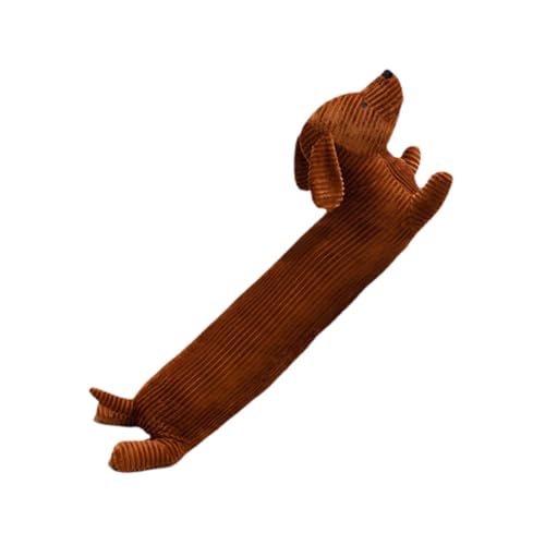 Harilla Dachshund Kissen gefülltes Tierspielzeug Begleitkissen weich Schöne Mehrzweck -PP -Baumwollfüllung Hautfreundlicher Hausdekoration, 50cm von Harilla