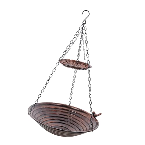 Harilla Hängender Vogelfutterspender, Futterspender, zweilagig, zum Abtropfen, zieht Wildvögel an, Garten-Vogelbad, Tablett-Plattform für Hof und Baum Harilla Hängender Vogelfutterspender, Futterspender, zweilagig, zum Abtropfen, zieht Wildvögel an, Garten-Vogelbad, Tablett-Plattform für Hof und Baum von Harilla