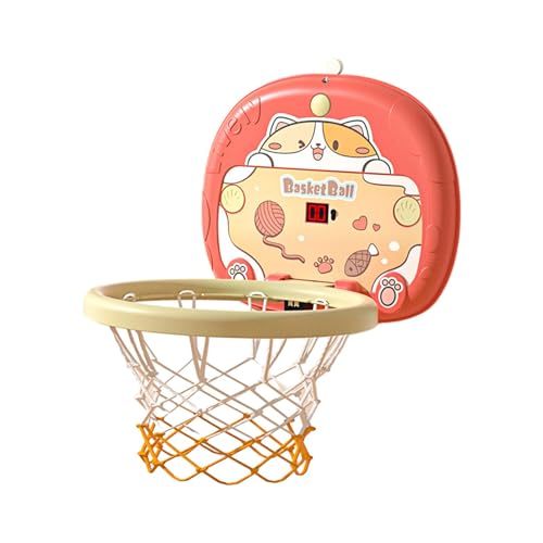 Harilla Mini Basketballkorb Set, Interaktives Spielzeug, Basketballtor für Drinnen Und Draußen, Innenspielset, Schlafzimmer Basketballkorb für Die, Katze von Harilla