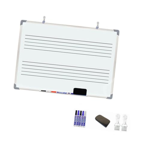 Harilla Musik-Whiteboard, doppelseitig, leicht, Notizblock, löschbare Tafel, Lapboard für Zuhause, Küche, Büro, Schule von Harilla