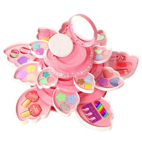 Harilla Schminksets für Kinder, Make-up-Spielzeug für Mädchen, Kosmetik- und Make-up-Zubehör zum Vortäuschen, Make-up-Set-Spielzeug, Schminksets zum, 4 Schichten von Harilla