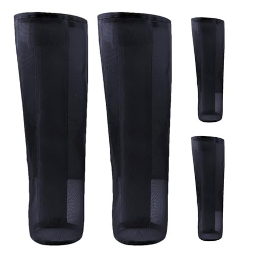 Beinschützer Für Pferde – Mesh-Fliegenstiefel | Bequeme Mesh-Pferdebeinschützer | Fliegenstiefel Für Pferde, 4er-Set, 4 Stück, Wiederverwendbar Für Pferde, Fliegenstiefel, Fliegenstiefel Für Pferde, B von Harmoousue