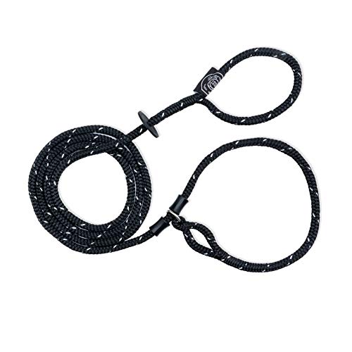 Harness Lead Ausbruchsicher, reduziert Zugkraft (mittel/groß, schwarz reflektierend) von Harness Lead