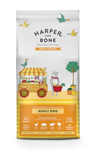 Adult Dog - Fresh Market - Ente, iberisches Schwein, Lamm und Truthahn (2 kg) von Harper & Bone