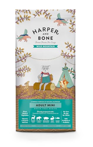 Adult Mini - Wild Mountain - Hirsch, Wildschwein, Schwein, Kaninchen und Lachs (2 kg) von Harper & Bone