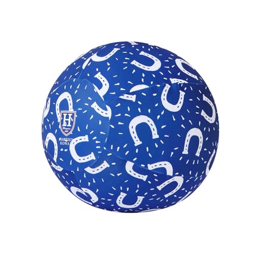 Harrison Howard Howdy Bally Pferdespielball-Abdeckung, Mega-Ball-Abdeckung für Pferde, exklusive lustige Muster, schützende Ballabdeckung, Hufeisen-Druck, 101,6 cm von Harrison Howard