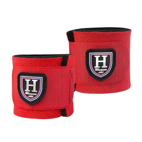 Harrison Howard Pastern Wraps für Pferde, paarweise, Rot von Harrison Howard