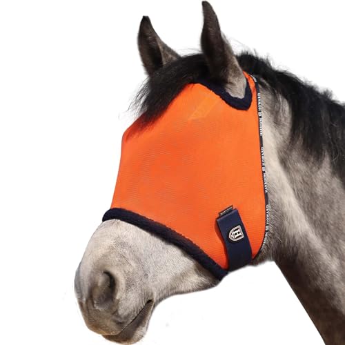 Harrison Howard Pferde Fliegenmaske Standard-Bremsenmaske mit Komfort-Fleece-Polsterung UV-Schutz für Pferde von Harrison Howard