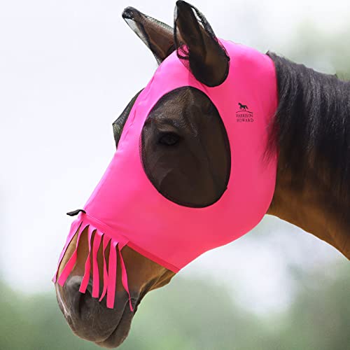 Harrison Howard Superior Comfort Breathable Fly Masks Soft on Skin with Tassels Natural Nose Swatter von Harrison Howard