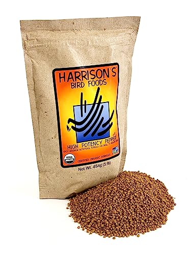 Harrison's Bird Foods Hochwirksamer Pfeffer, zertifiziertes, biologisches, gentechnikfreies Futter von Harrison's Bird Foods