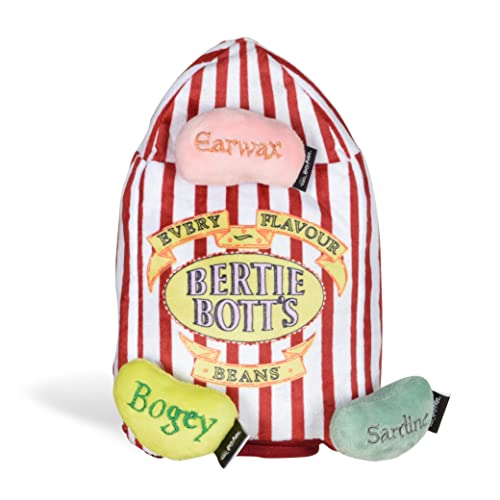 Harry Potter Bertie Botts Jelly Bean Burrow Haustierspielzeug | Hundespielzeug Bertie Botts Jelly Beans | Bertie Botts Hundespielzeug mit Jelly Beans 25,4 cm | Plüsch-Hundespielzeug von Harry Potter