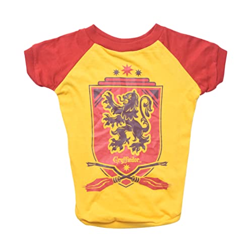 Harry Potter Gryffindor FF18871 Haustier-T-Shirt, Größe XS, Harry Potter Hunde-Shirt, Harry Potter Hundebekleidung und Zubehör für Hogwarts-Häuser, Gryffindor von Harry Potter