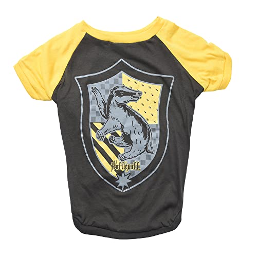 Harry Potter Hufflepuff Haustier-T-Shirt in Größe XL | Hunde-T-Shirt, Harry-Potter-Hunde-Shirt, Harry-Potter-Hundebekleidung & Zubehör für Hogwarts Häuser, Hufflepuff von Harry Potter