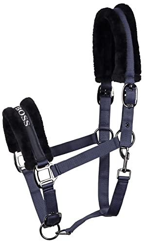 Harry's Horse Halter Lyrics Black Kunstfell (Warmblut, Navy) von Harry's Horse