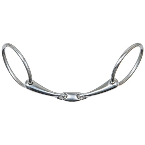 Harry's Horse Wassertrense Comfort Doppelt gebrochen 14mm - 11,5 cm - Silber von Harry's Horse