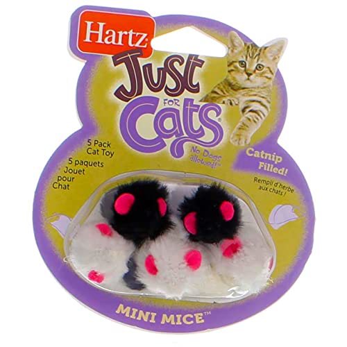 Hartz Just for Cats Mini Mice Cat Toy - 5 CT von Hartz