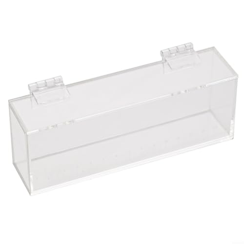 Hasaller Fisch Isolation Box Fisch Viewing Box Acryl Fisch Zucht Box Transparent Acryl Isolation Box Aquarium Fisch Brutkasten Aquarium Züchter Box für Neugeborene Baby Fry Garnelen (groß) von Hasaller