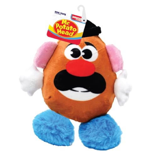 Hasbro Mr. Potato Head Hundespielzeug, 20,3 cm, Plüsch-Quietsch- und Knisterspielzeug für Hunde von Hasbro