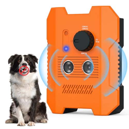 Hatolove Anti Bell Gerät für Hunde, Antibell Ultraschall Gerät mit 3 Modi, 50Fuß Wiederaufladbares Antibell für Hunde, Anti-Bell-mittel für Hunde Sicher für Kleine Mittel Große Hunde Innen Draußen von Hatolove