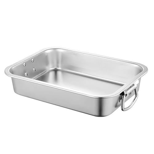 Extra tiefe, rechteckige Katzentoilette, Katzentoilette mit Sichtschutz und optionalem ergonomischem Griff für einfache Reinigung, Edelstahl-Klo Extra tiefe, rechteckige Katzentoilette, Katzentoilette mit Sichtschutz und optionalem ergonomischem Griff für einfache Reinigung, Edelstahl-Klo von Hattba