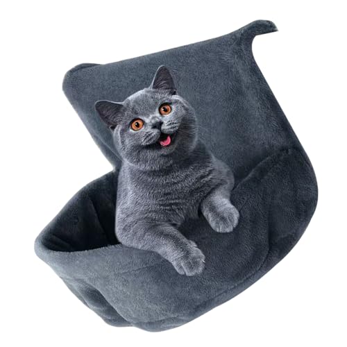 Plüsch-Katzen-Hängematten-Bett, große Hängematte, Schlafbett, warmes Haustierbett für den Winter, abnehmbar und maschinenwaschbar Plüsch-Katzen-Hängematten-Bett, große Hängematte, Schlafbett, warmes Haustierbett für den Winter, abnehmbar und maschinenwaschbar von Hattba