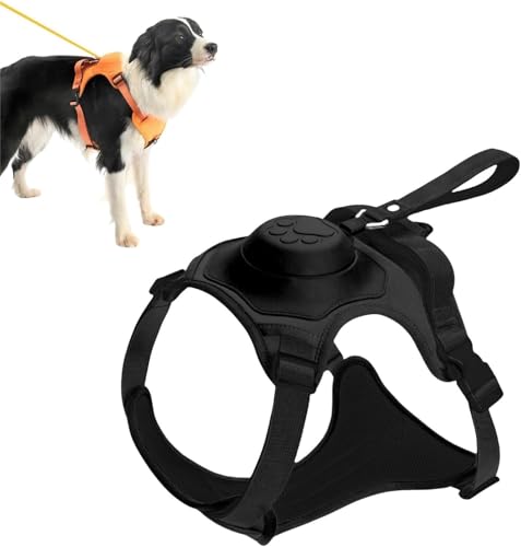 Dog Vest Harnesses Dog Harness Dog Harness Medium No-Pull Harness for Medium Dogs with Integrated Retractable Lead, Sturdy Front Clip Harness for Dogs Weighted 7-33kg von Hayagotrade