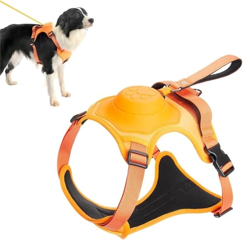 Dog Vest Harnesses Dog Harness Dog Harness Medium No-Pull Harness for Medium Dogs with Integrated Retractable Lead, Sturdy Front Clip Harness for Dogs Weighted 7-33kg von Hayagotrade