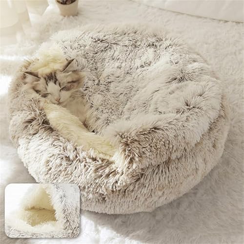 Hayagotrade Katzenbett, Anti-Stress, extra weich, Katzenhöhle, Katzenhöhle, beruhigend, Hundebett, Sofa, bequem, waschbar, Haus für Katzen von Hayagotrade