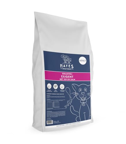 Hayes Brothers Exigent Getreidefrei Katzenfutter 7KG - Trockenfutter für Katze von Hayes Brothers