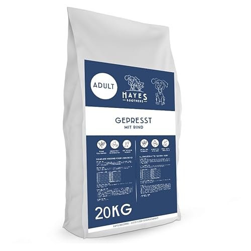 Hayes Brothers Standard Gepresstes Hundefutter 20KG - Kaltgepresste Hundefutter für jeden Erwachsenen und älteren Hund von Hayes Brothers