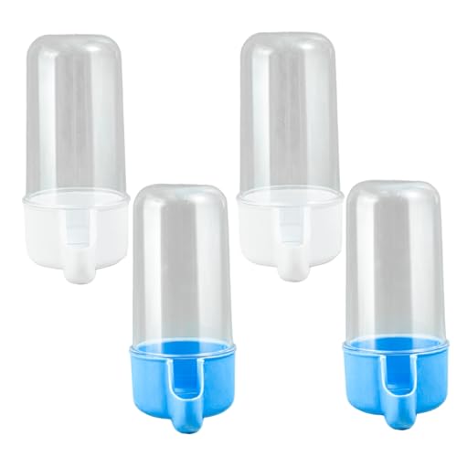 Vogelwasserspender, 4pcs 200 ml große Kapazität Automatische Vogelhilfe, Multifunktionale Plastikkäfigtrinkerflasche für Hamster Papagei Cockatiels Vogelwasserspender, 4pcs 200 ml große Kapazität Automatische Vogelhilfe, Multifunktionale Plastikkäfigtrinkerflasche für Hamster Papagei Cockatiels von Hbbgdiy