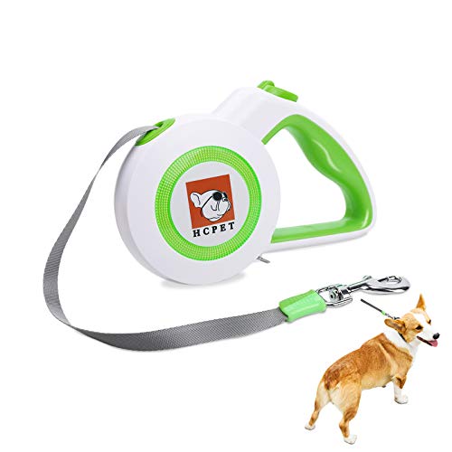 Hcpet Hundetrainingsleine, 5 m, automatisches Hundezubehör für kleine und mittelgroße Hunde, einziehbare Leine (grüne Leine) von Hcpet