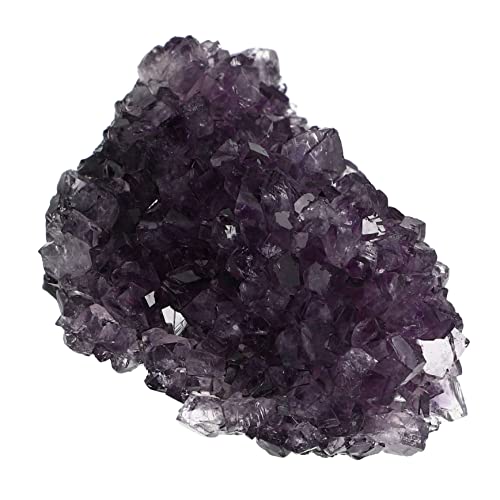 Healeved 1stk Amethyst Rau Heilende Kristallstäbe Wohnkultur Desktop-dekor Cluster-kristall Aquarium Kristalldekor Meditationskristall Natürlicher Kristall Skulptur Felsen Violett Anzeige von Healeved