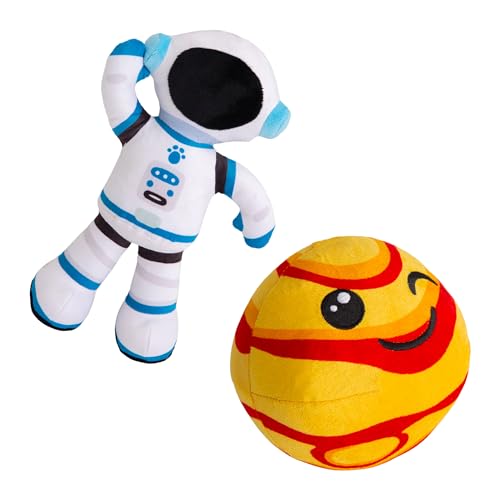 Health Extension SnugArooz Spielzeug-Set – Joyful Jupiter, Apollo der Astronaut & mit Patches Box – langlebig, lustiges Spielzeug für alle Hunde von Health Extension