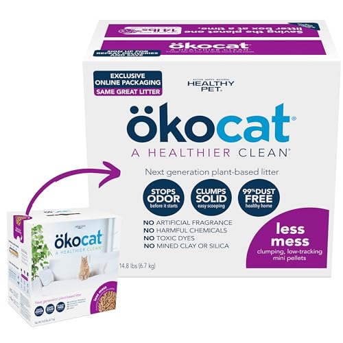 okocat Natur Holz Katzenstreu lang Haar Rassen klumpend von Healthy Pet