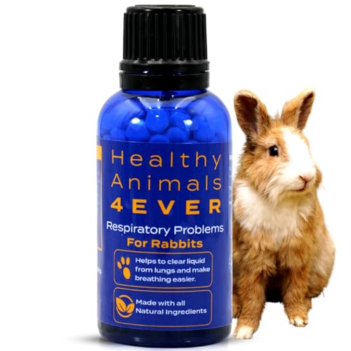 HealthyAnimals4Ever All-Natural Kaninchen-Atembehandlung, effektive homöopathische Unterstützung für die Gesundheit der Atemwege, Präventive Pflege für Schnupftabak und URI von HealthyAnimals4Ever