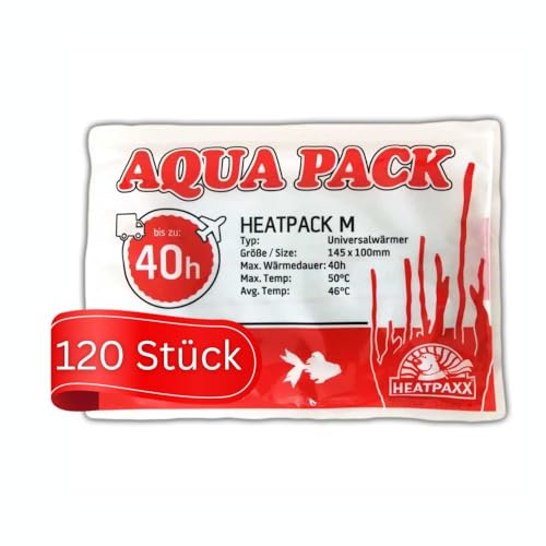 HeatPaxx Universalwärmer | HeatPack M 40h | AquaPack | Transportwärmer | Tier- & Pflanzenversand | 10 cm x 13 cm | 40 Stunden Wärmedauer (120) von HeatPaxx