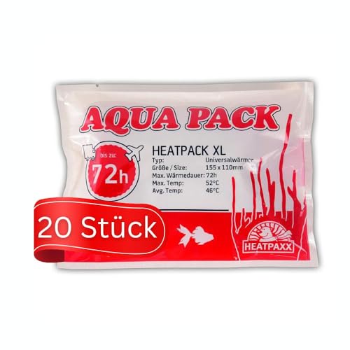 HeatPaxx Universalwärmer | HeatPack XL 72h | AquaPack | Transportwärmer | Tier- & Pflanzenversand | 15,5 cm x 11 cm (20) von HeatPaxx