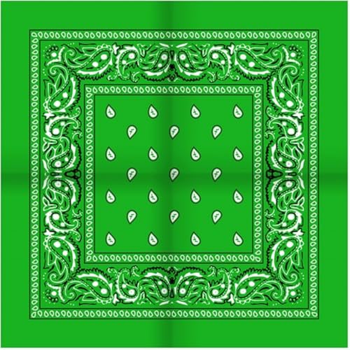 *** Boerzakkerk Lime Green - Klassisches Taschentuch - Bandana Lime Green - Sport & Game - Van Heble® *** von Heble